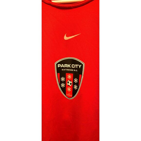 Vintage NIKE Soccer Jersey Park City S.C. 1994 Red Size XL - Picture 4 of 5